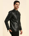 Men-Gael-Black-Leather-Racer-Jacket-3