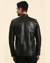 Men-Gael-Black-Leather-Racer-Jacket-4