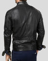 biker leather jacket giovanni black 4
