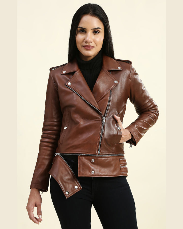 Womens-Kiara-Brown-Motorcycle-Leather-Jacket-1