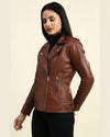 Womens-hazel-brown-biker-leather-jacket-4