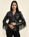 Women-Calista-Black-Biker-Fringes-Leather-Jacket-1
