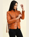 Womens-Lydia-Tan-Biker-Leather-Jacket-with-Fringes-3