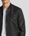 jasper black bomber leather jacket 3