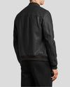 jasper black bomber leather jacket 4
