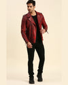 Men-Dawson-Distressed-Red-Motorcycle-Leather-Jacket-8