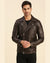 Griffin Brown Motorcycle Leather Jacket