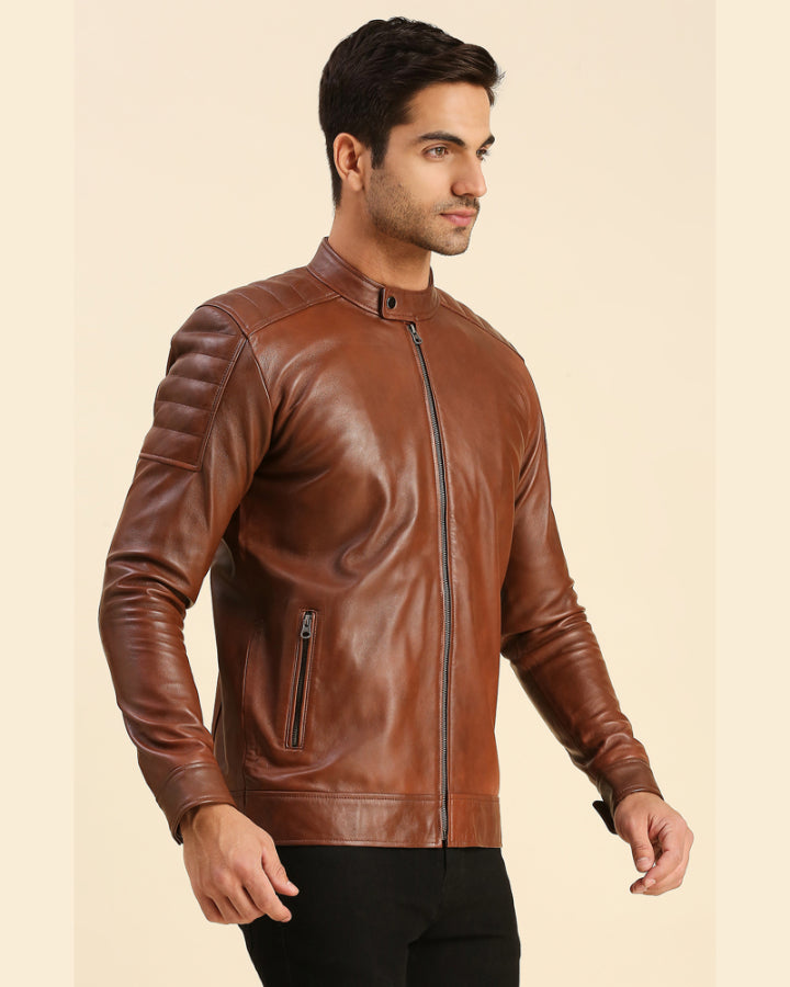 Men-Desta-Brown-Leather-Racer-Jacket-1