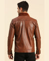 Rowan Men-Brown-Leather-Racer-Jacket-With-Shearling-Collar-4