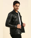 Men-Charlie-Black-Motorcycle-Leather-Jacket-3