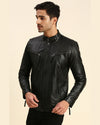 Men-Gael-Black-Leather-Racer-Jacket-2