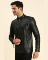 Men-Gael-Black-Leather-Racer-Jacket-6