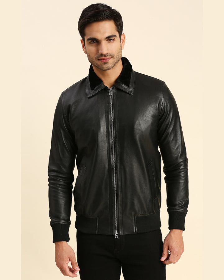 Men-Theodore-Black-Bomber-Leather-Jacket-1
