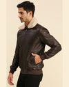 Jesse-Brown-Men-Bomber-Leather-Jacket-Removable-Shearling-Collar-2