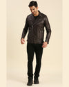 Mateo Brown Motorcycle Leather Jacket