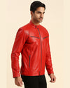 Thor Red Racer Leather Jacket