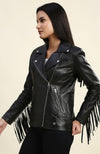 Womens-Calista-Black-Biker-Fringes-Leather-Jacket-2
