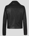 Ophelia Black Biker Leather Jacket