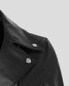 Ophelia Black Biker Leather Jacket