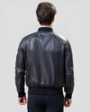 Kayden Black Bomber Leather Jacket 5