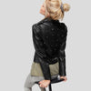 Myah Black Studded Leather Jacket 1